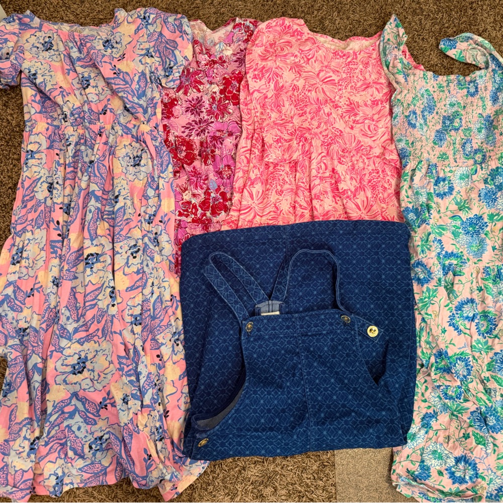 Lilly Pulitzer Girls Floral Mix Dress Bundle